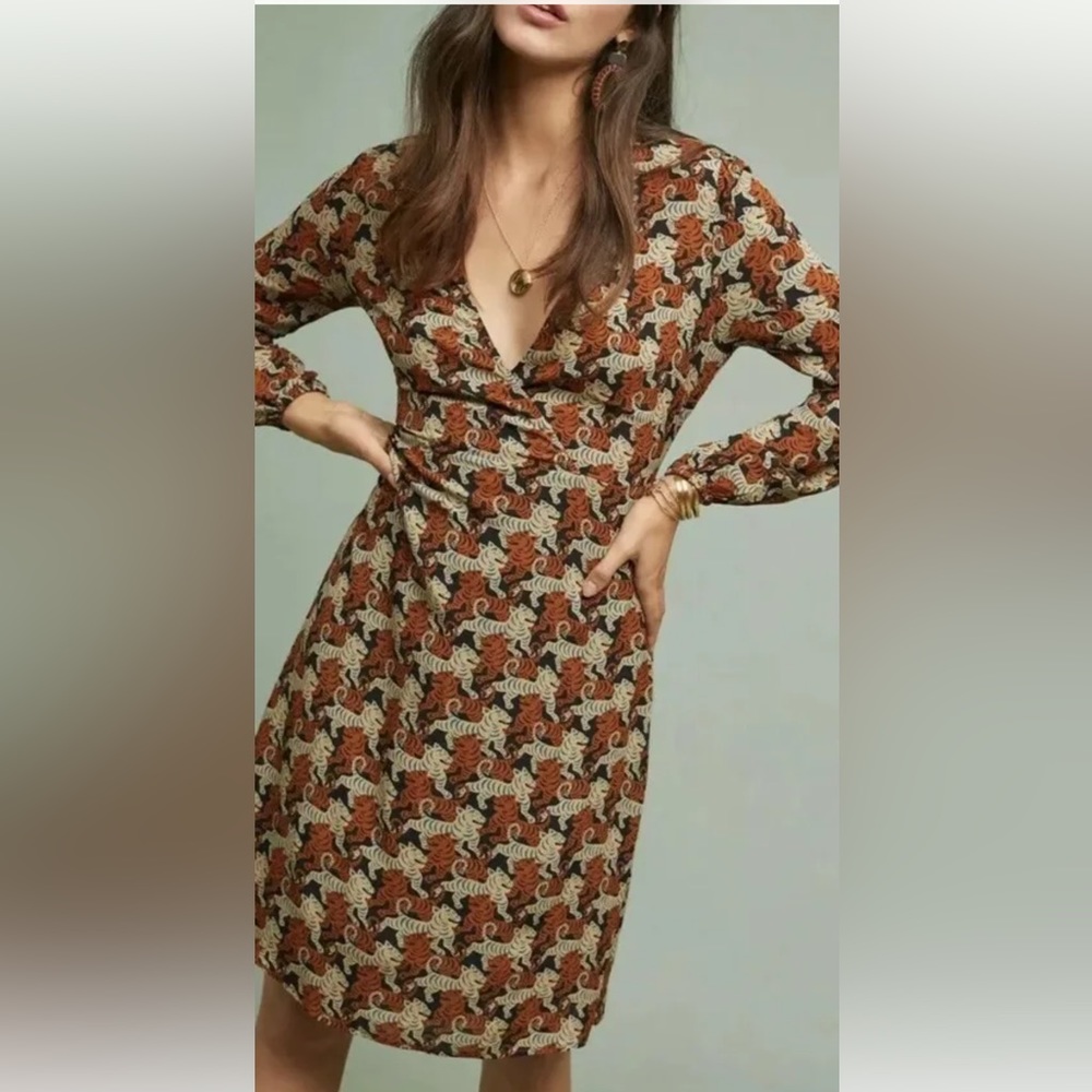 Anthropology Ottod’ame Tigress Tunic Dress